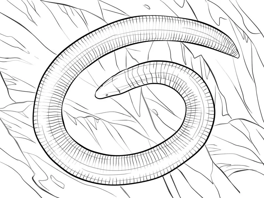 Nice Caecilian coloring pages
