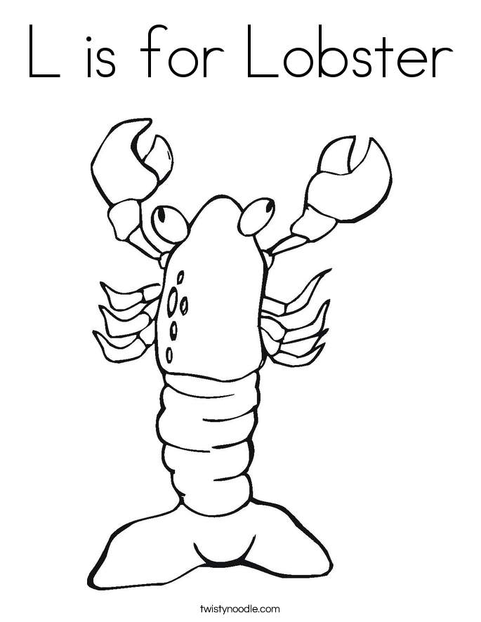 Red Lobster Coloring Pages