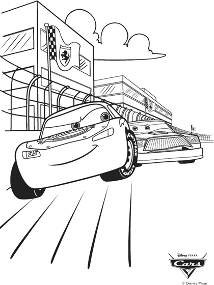 Simple Cars Printable Coloring Pages