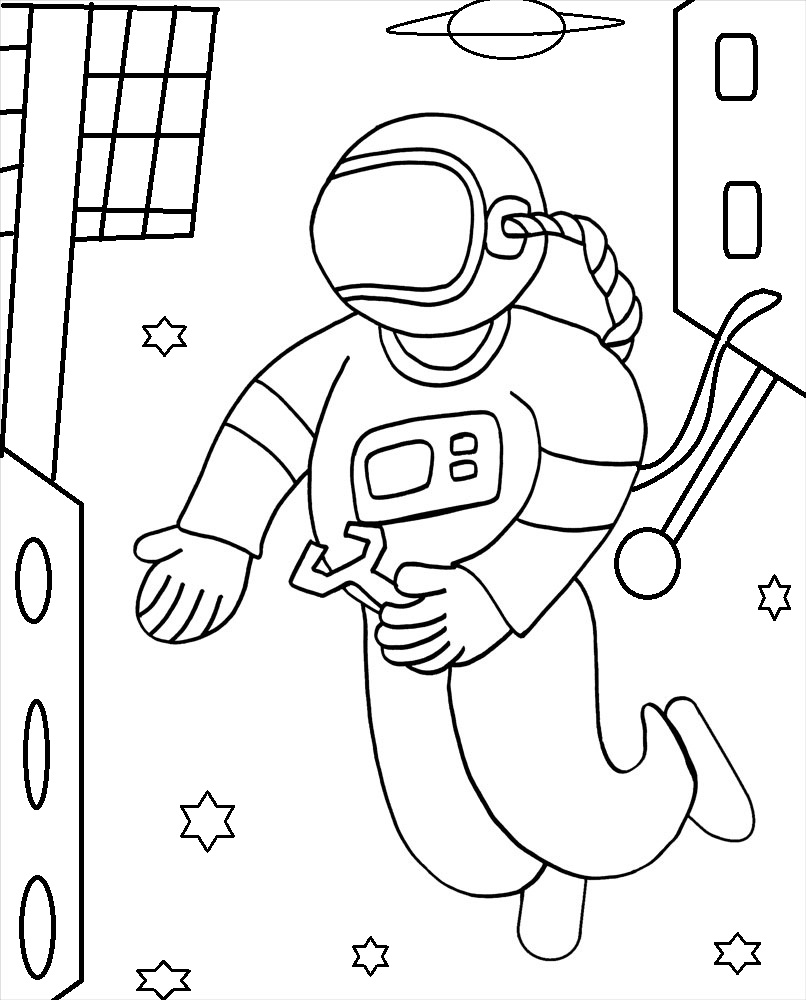 Astronaut Coloring Page To Print