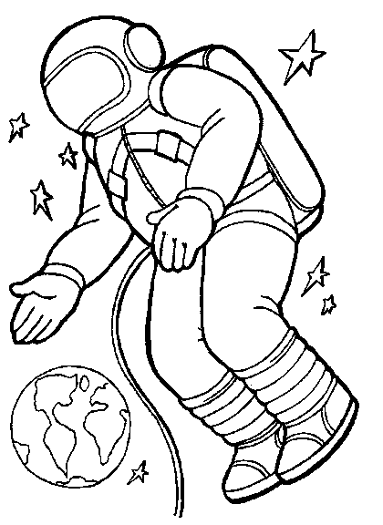 Astronaut Printable Coloring Pages