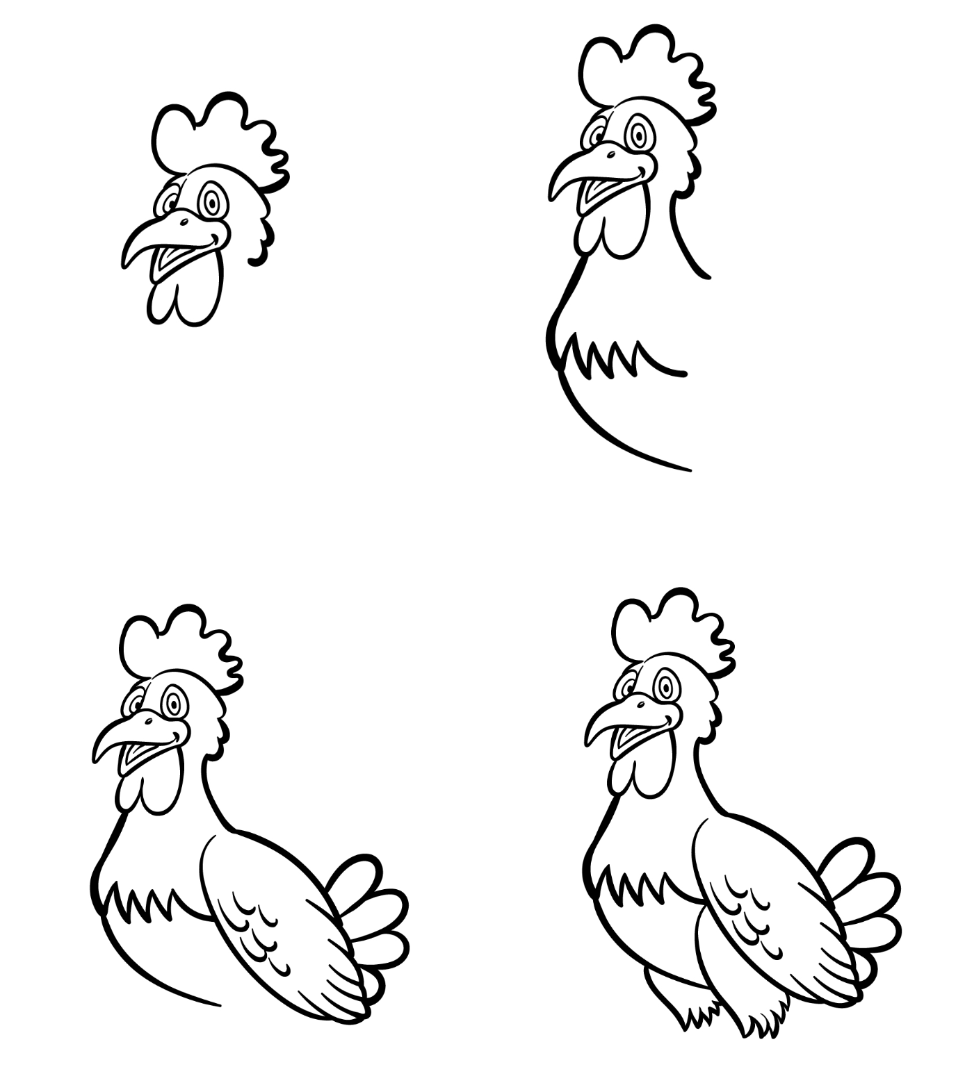 How To Draw A Cartoon Chicken: A Step-by-step Guide For Kids