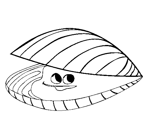 Nice Clam Coloring Pages