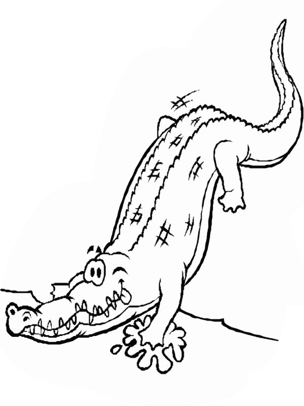 Free Crocodile Coloring Pages