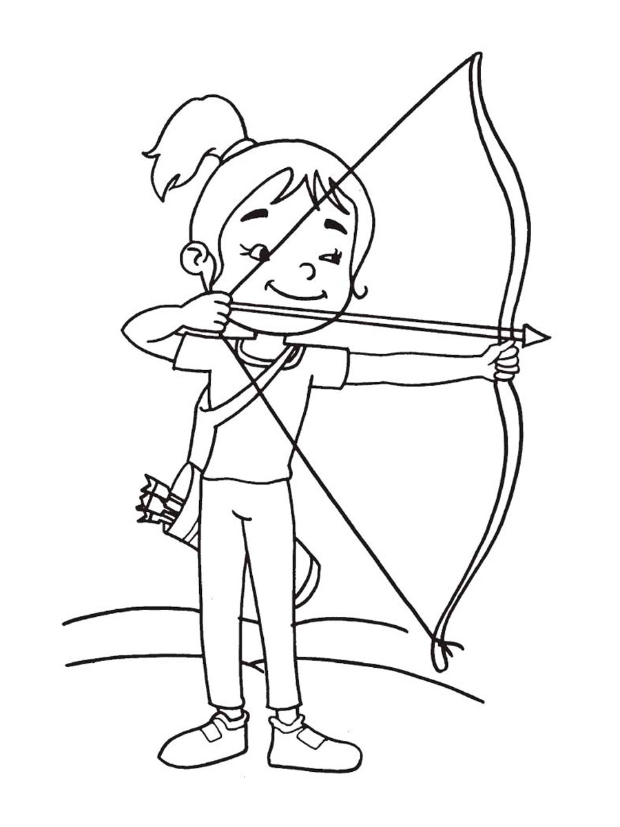 Printable Archery coloring pages For Child