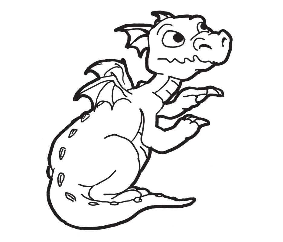 Realistic Dragon Coloring Pages For Adults And Kidsv