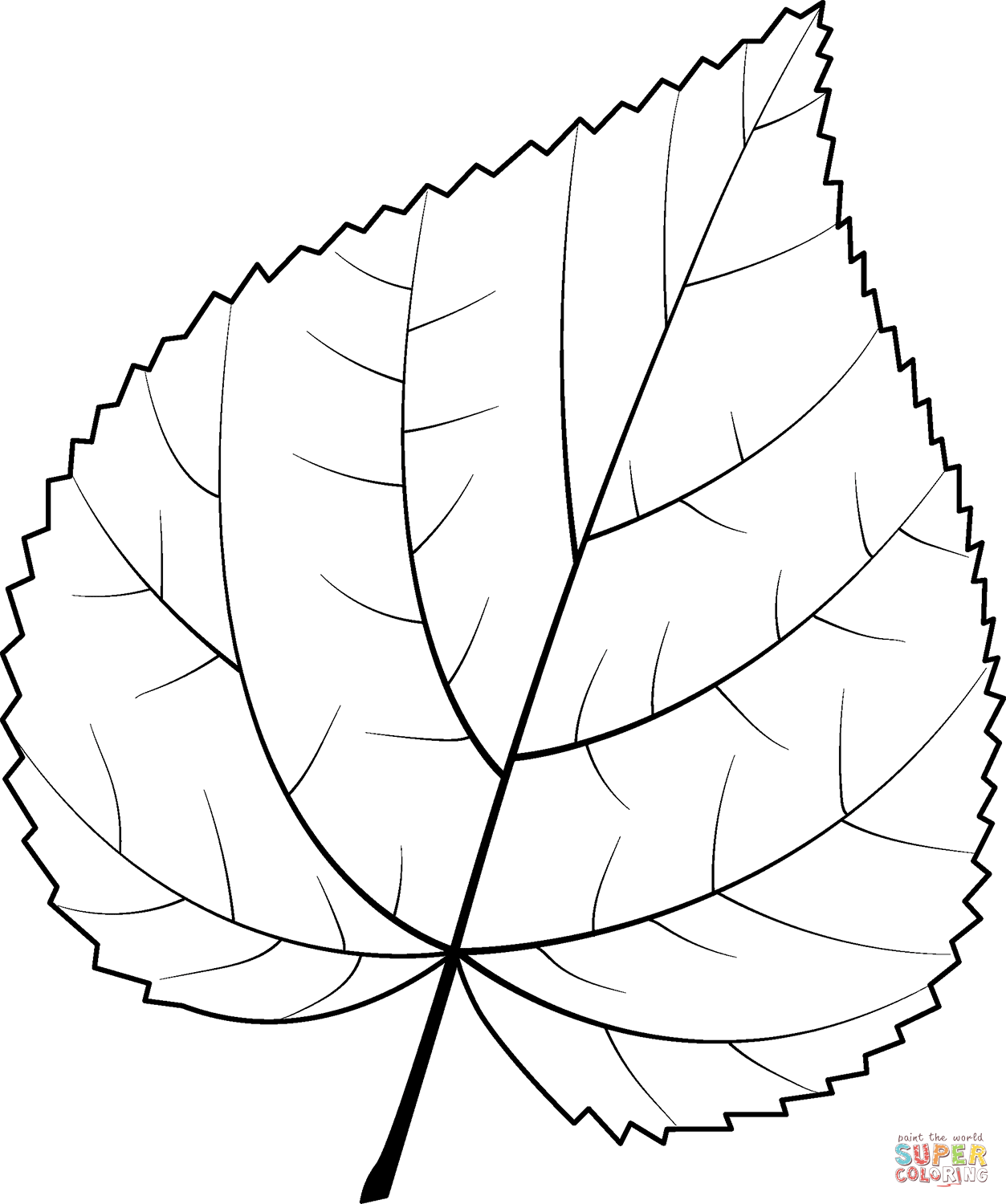 Common Lime Leaf coloring page