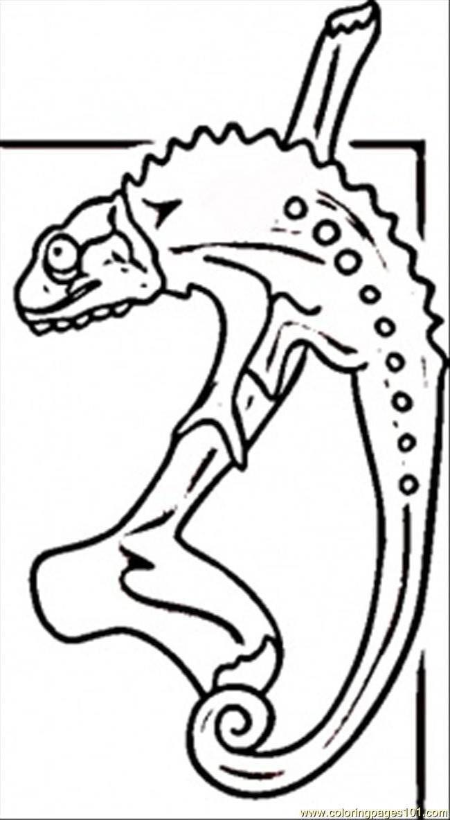 New Planet Earth Lizard Coloring Page