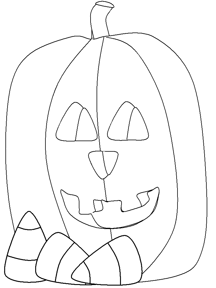 Very cute pumpkin coloring for kids