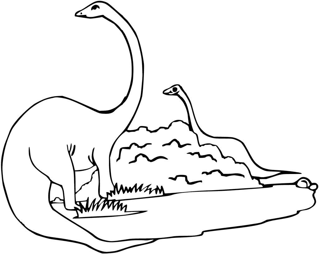 New Diplodocus Dinosaur Coloring Pages