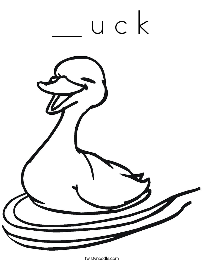 Lucky Duck Coloring Pages