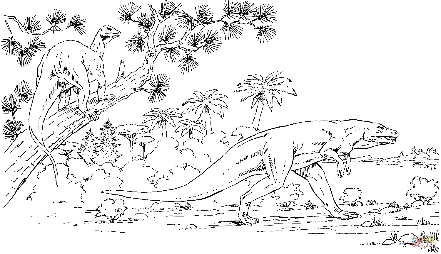 Nice megalosaurus coloring page