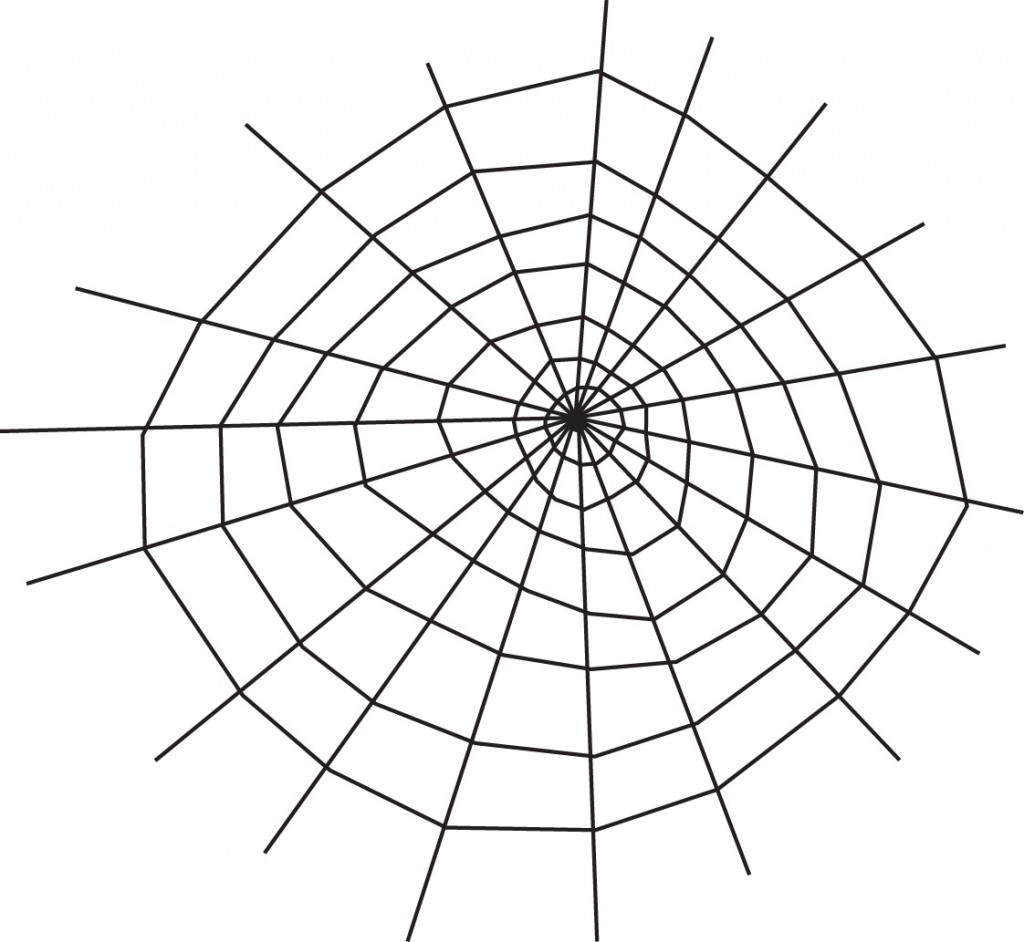 To Simple Spider Web Coloring Page