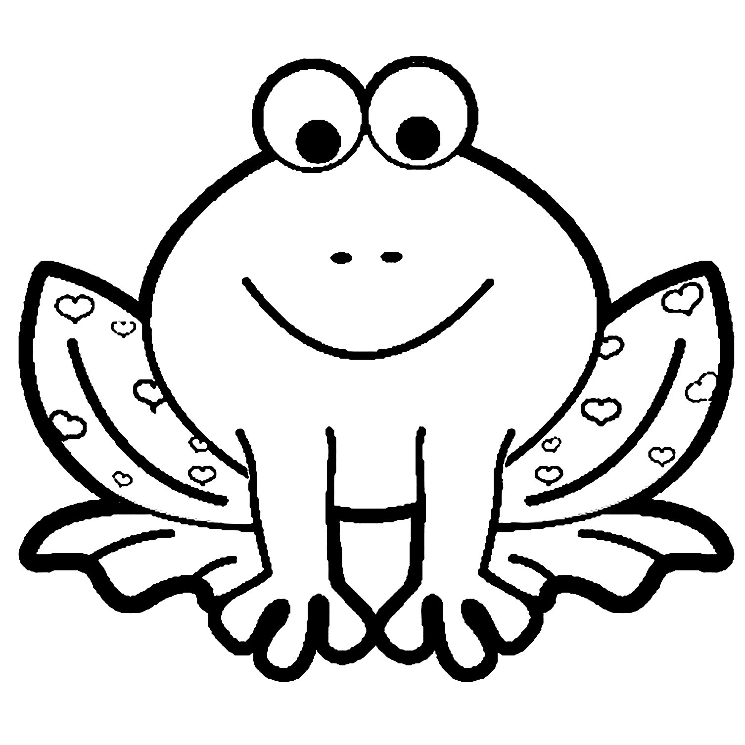 coloring pages for children frogs with fun