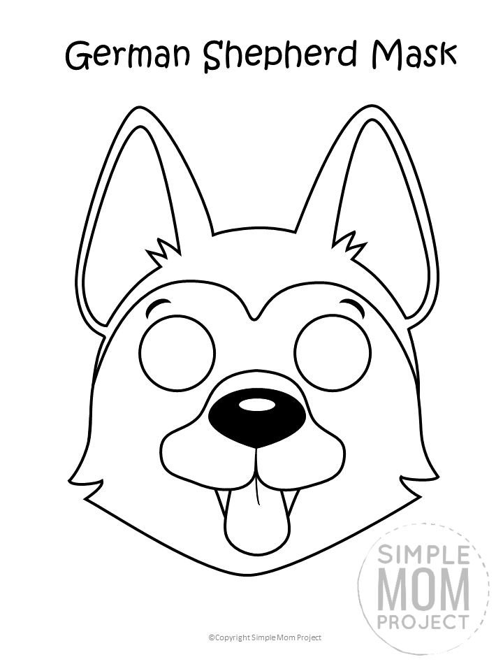 Free Printable Dog Face Mask Templates