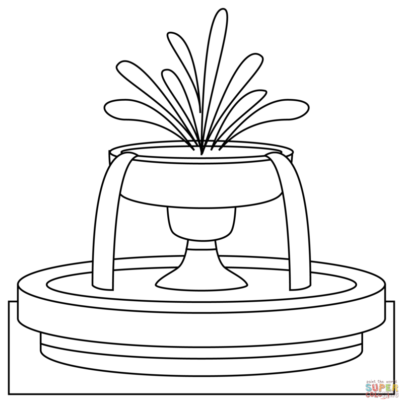 Printable Fountain-coloring-page