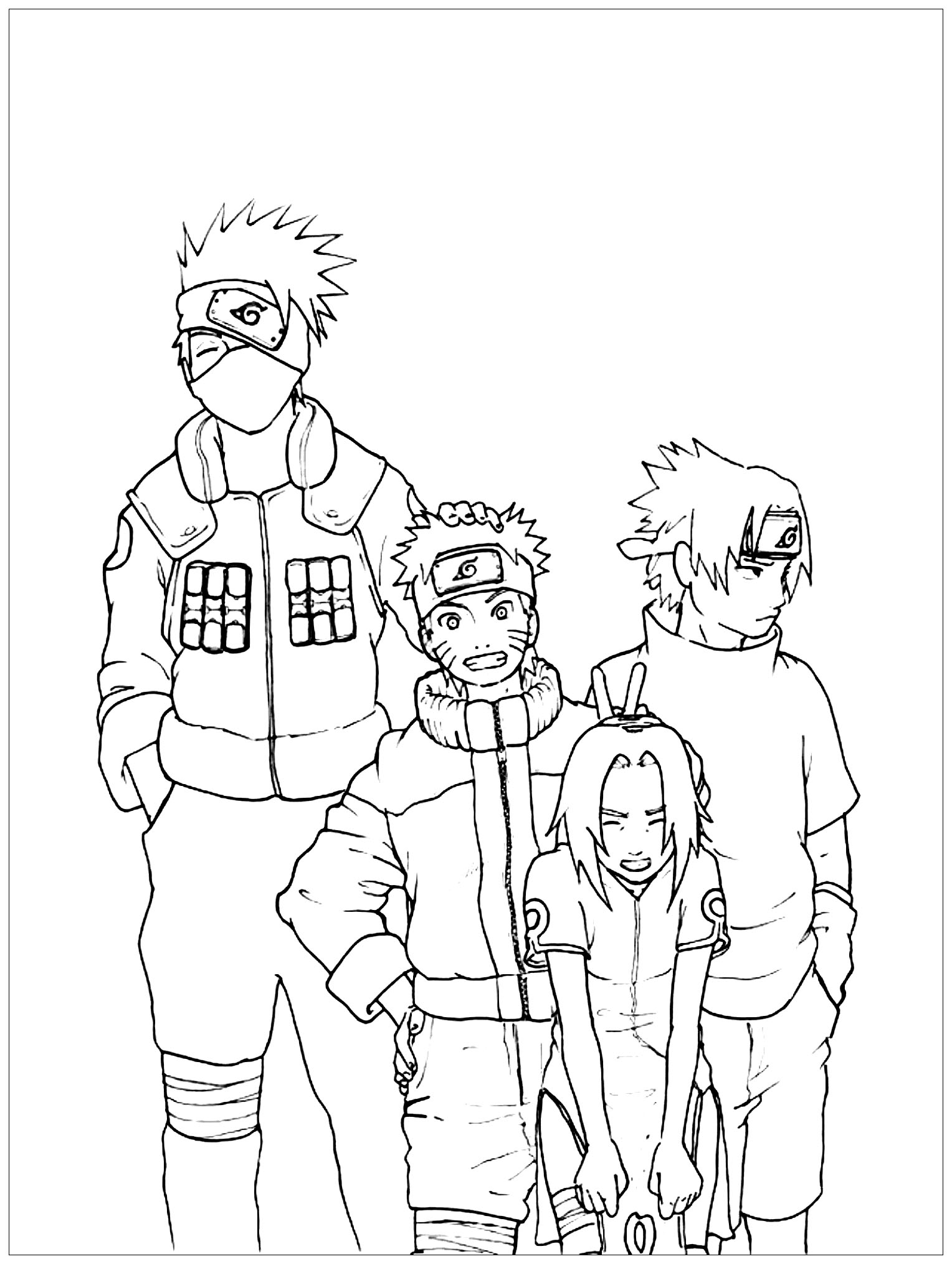 New Coloring pages for child Naruto