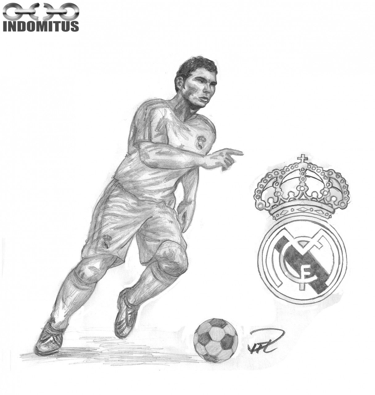Funny Cristiano Ronaldo Bicycle Kick Drawing