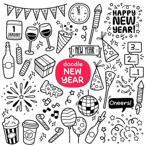 New Happy new year 2022 to print
