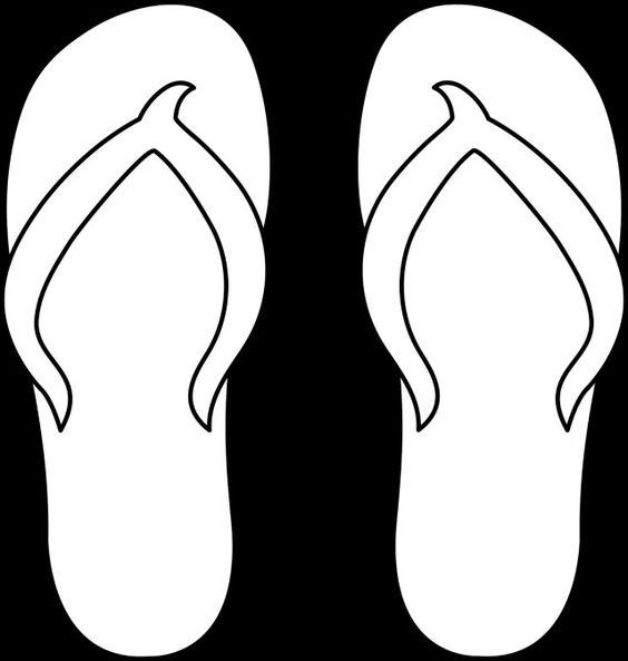 Photo of Flip Flops coloring page
