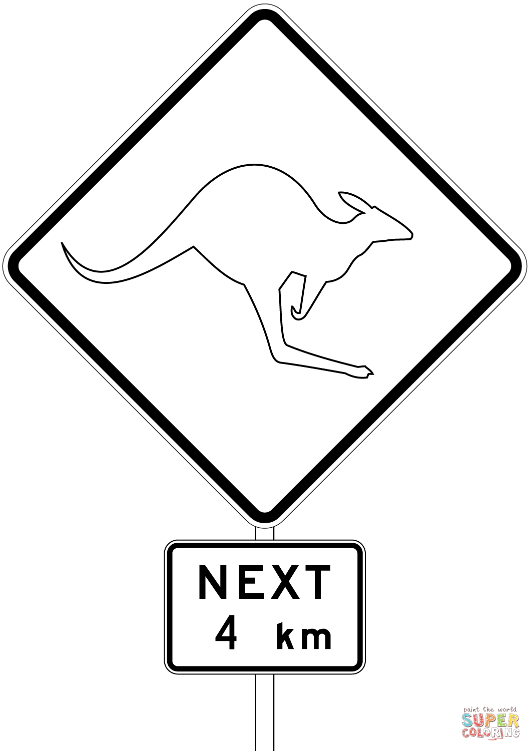 Australian kangaroo sign