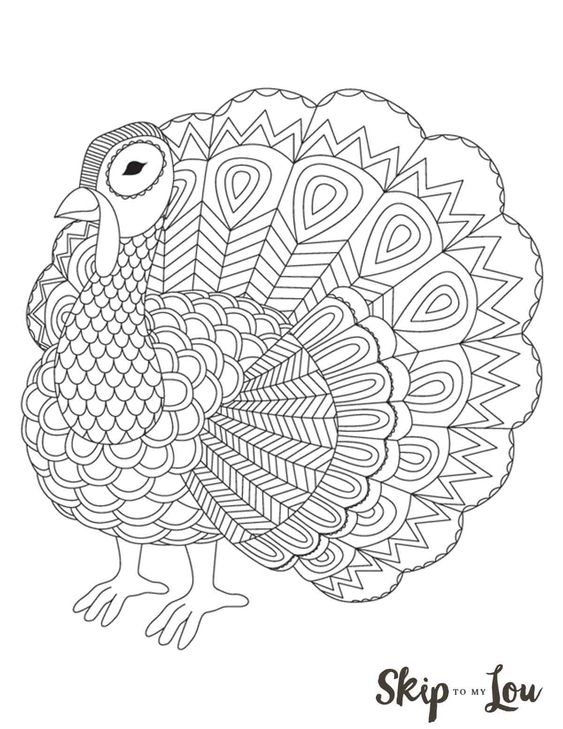 Print turkey November