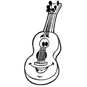Spanish Guitar coloring page