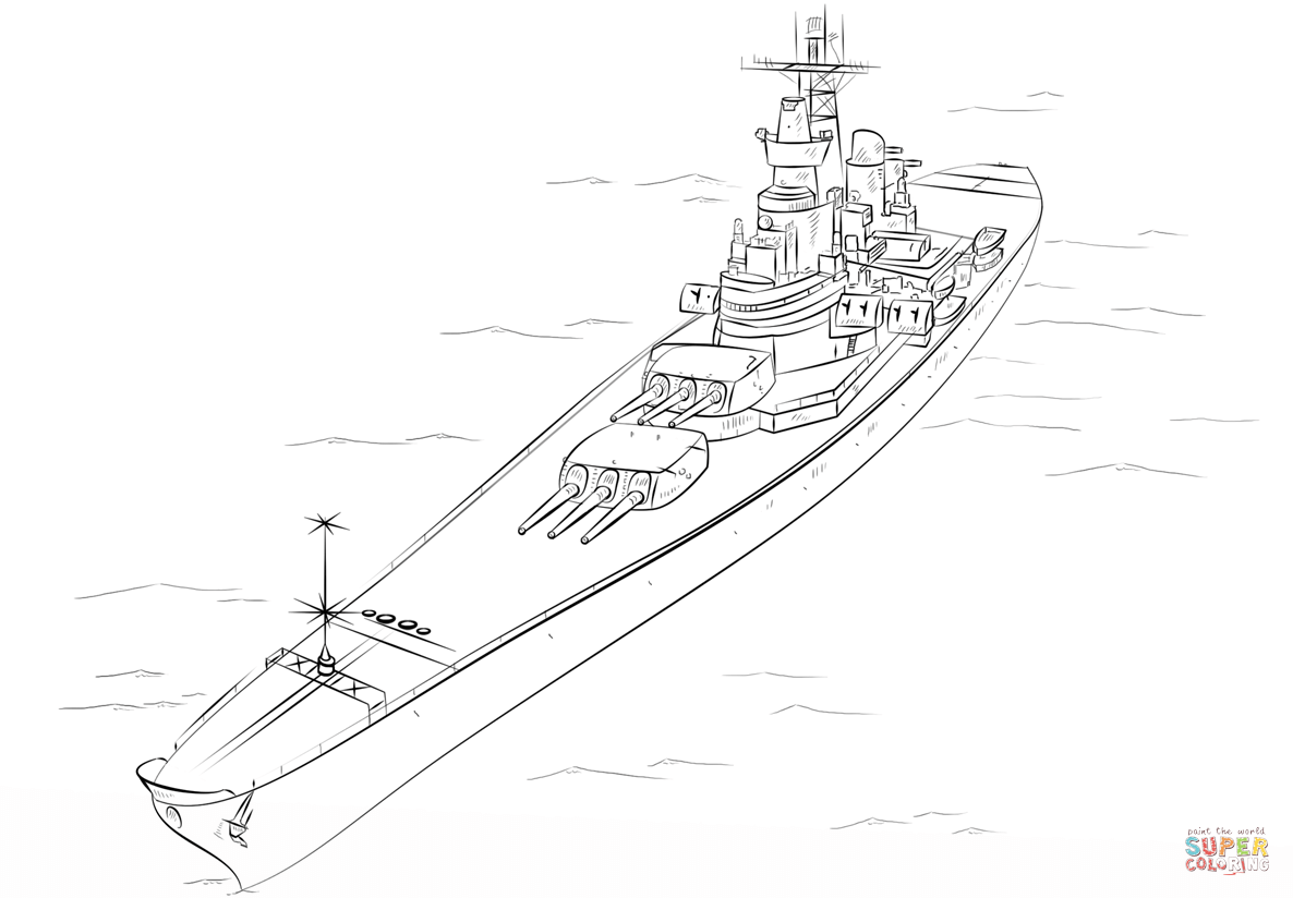 Battleship uss iowa