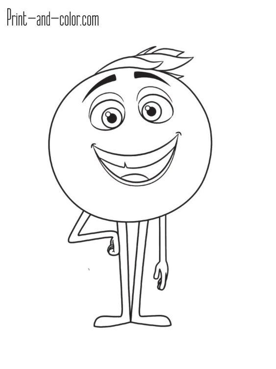 Print and color The Emoji movie