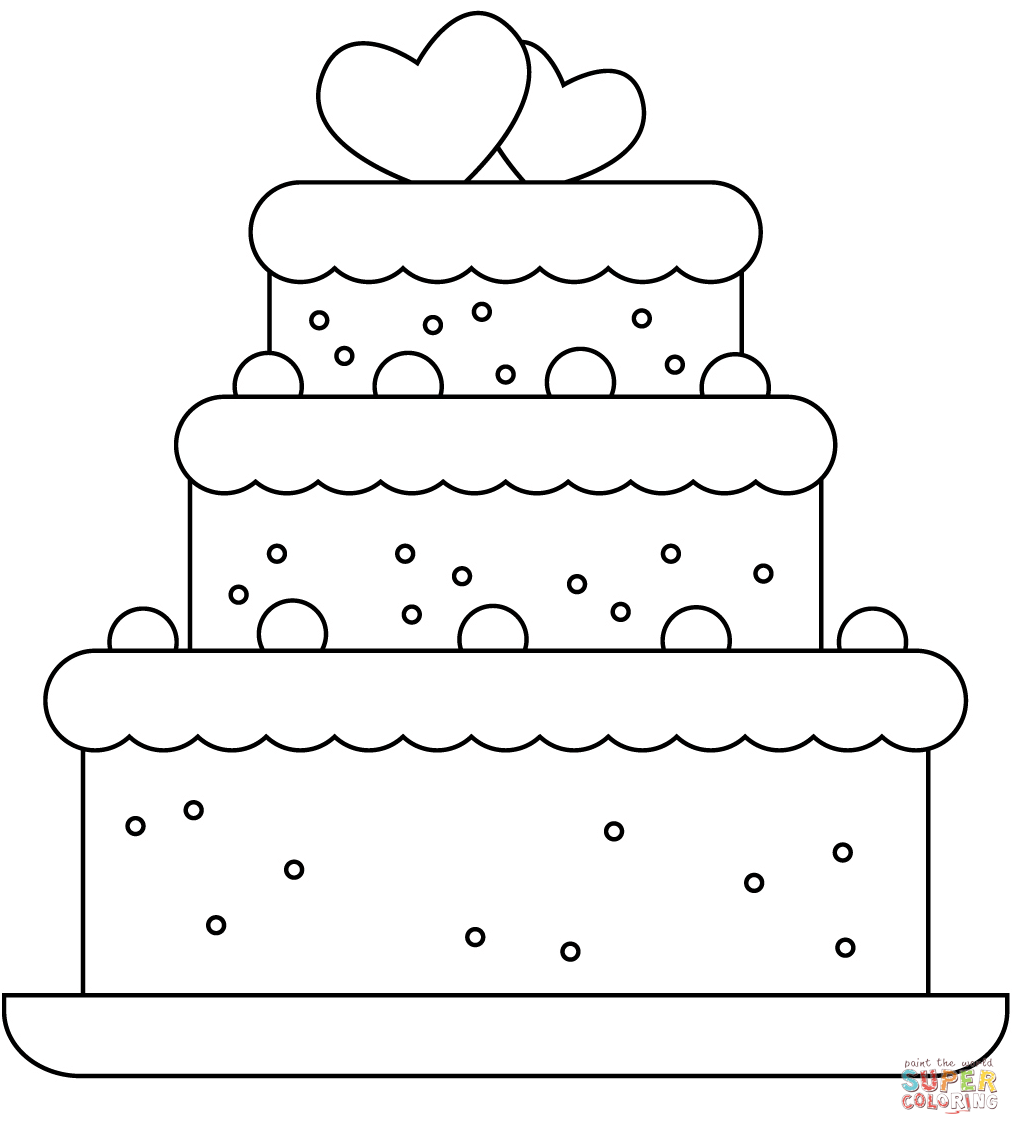 Wedding cake is simple