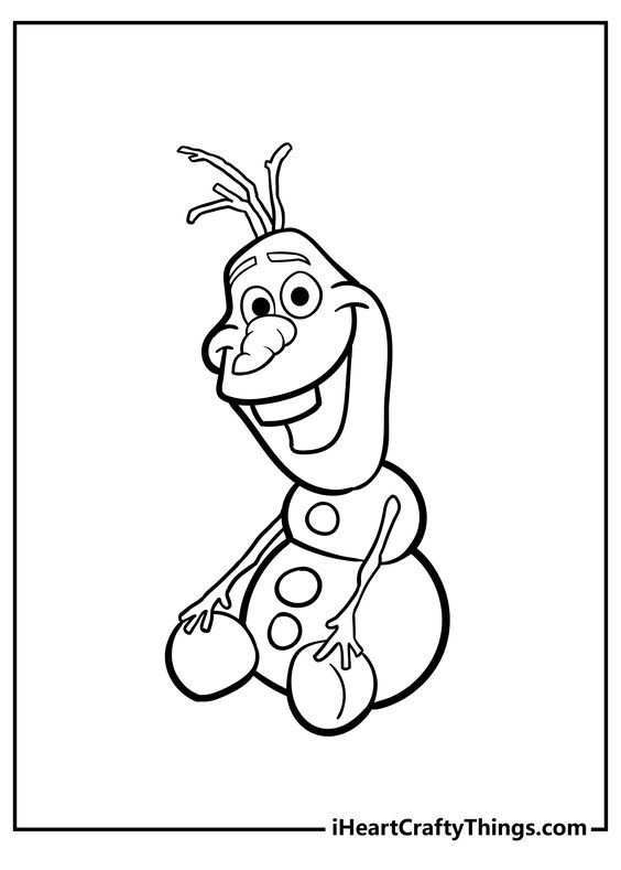 Free Printable Frozen Olaf For children