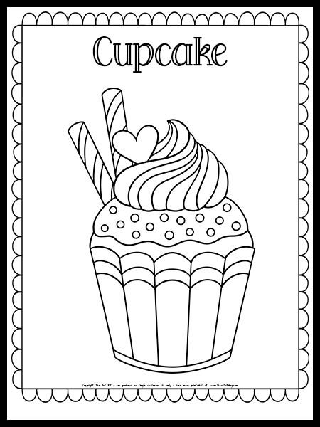 Free muffin cupcake for kids