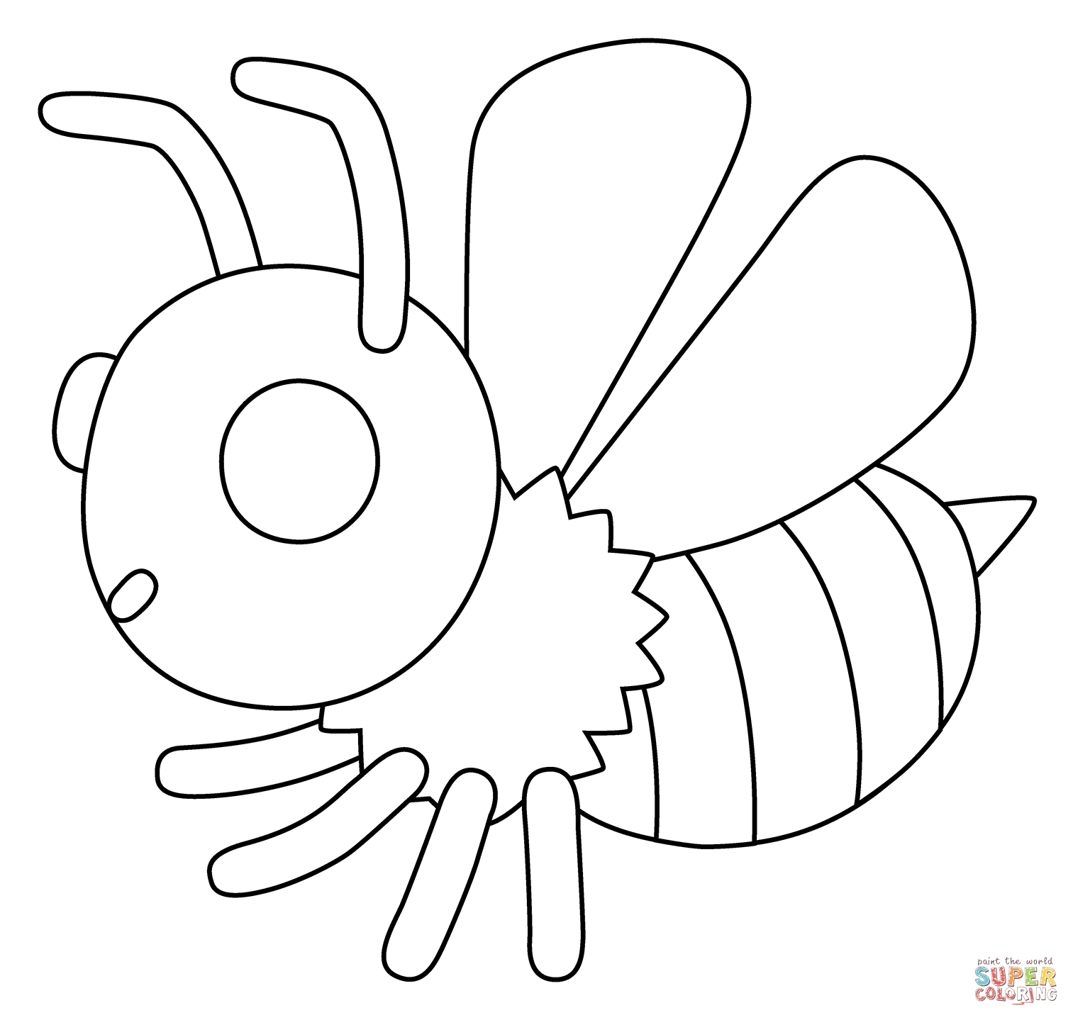 Print honeybee emoji