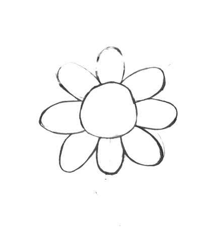 How To Draw A Daisy Flower Step By Step Easy