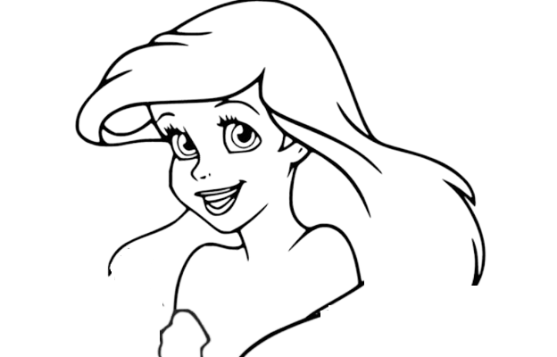 How To Draw Ariel Easy Step By Step