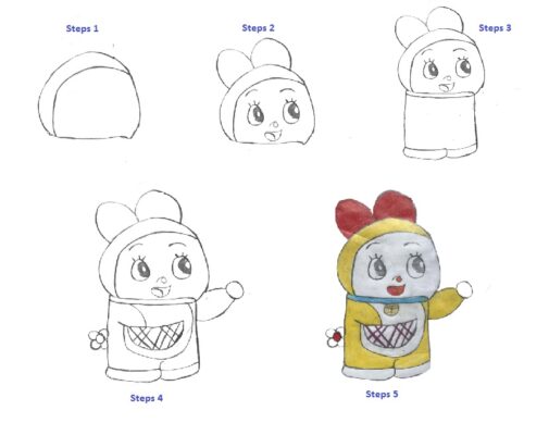 How To Draw Doraemon Step By Step