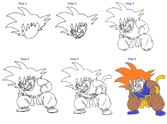 How To Draw Dragon Ball Z Step By Step