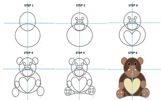 How To Draw Bear Step 