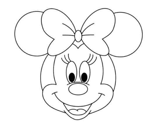 How To Draw A Minnie Mouse Step By Step