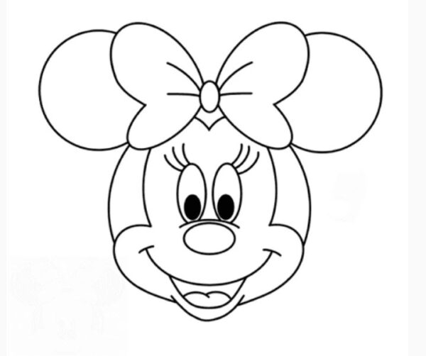 How To Draw A Minnie Mouse Step By Step