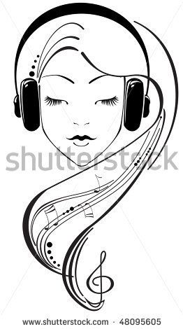 Nice girl with Headphones