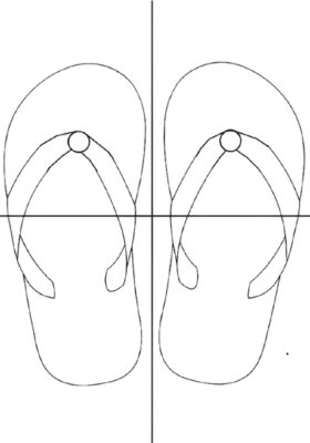 How to Draw Flip Flops Step By Step