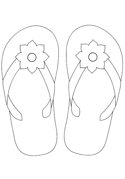 How To Draw Flip Flops Easy Step By Step