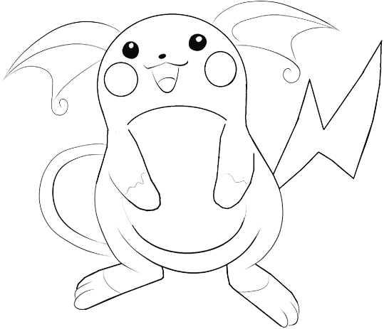 How To Draw Raichu Pokemon - Easy Drawing Guides