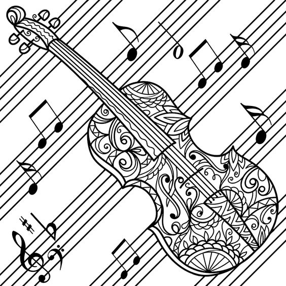 Printable violin madala