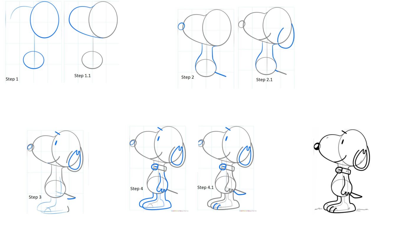 How To Draw Snoopy