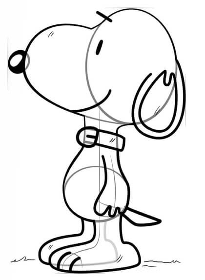 How To Draw Snoopy