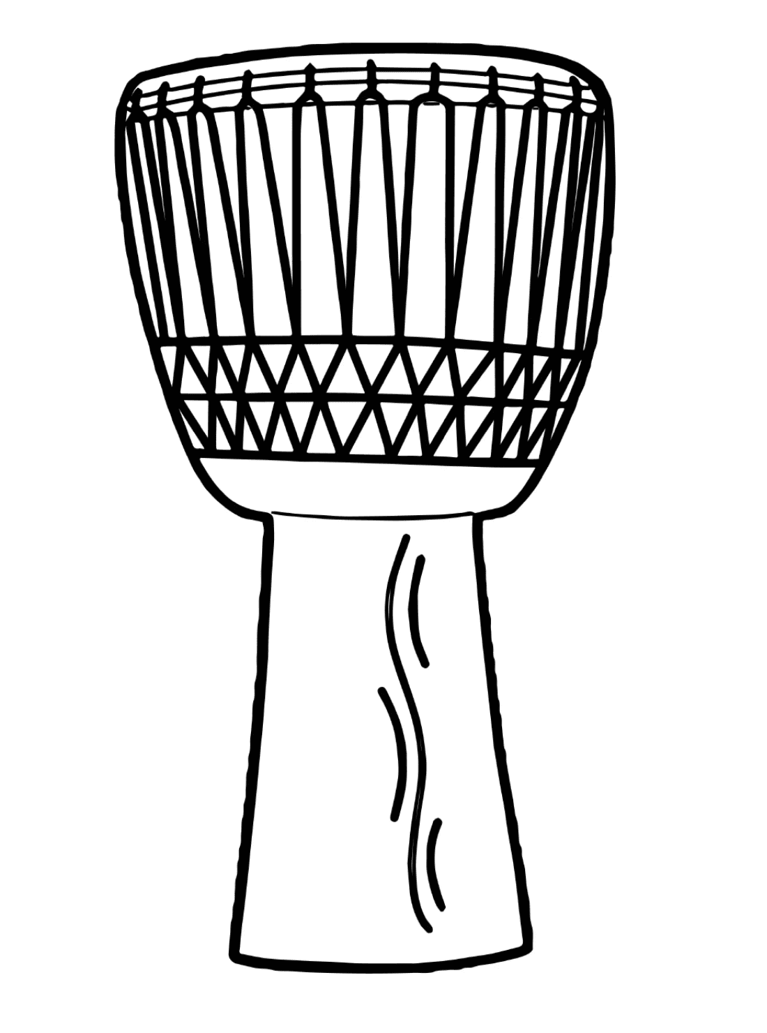 Drum circle coloring pages