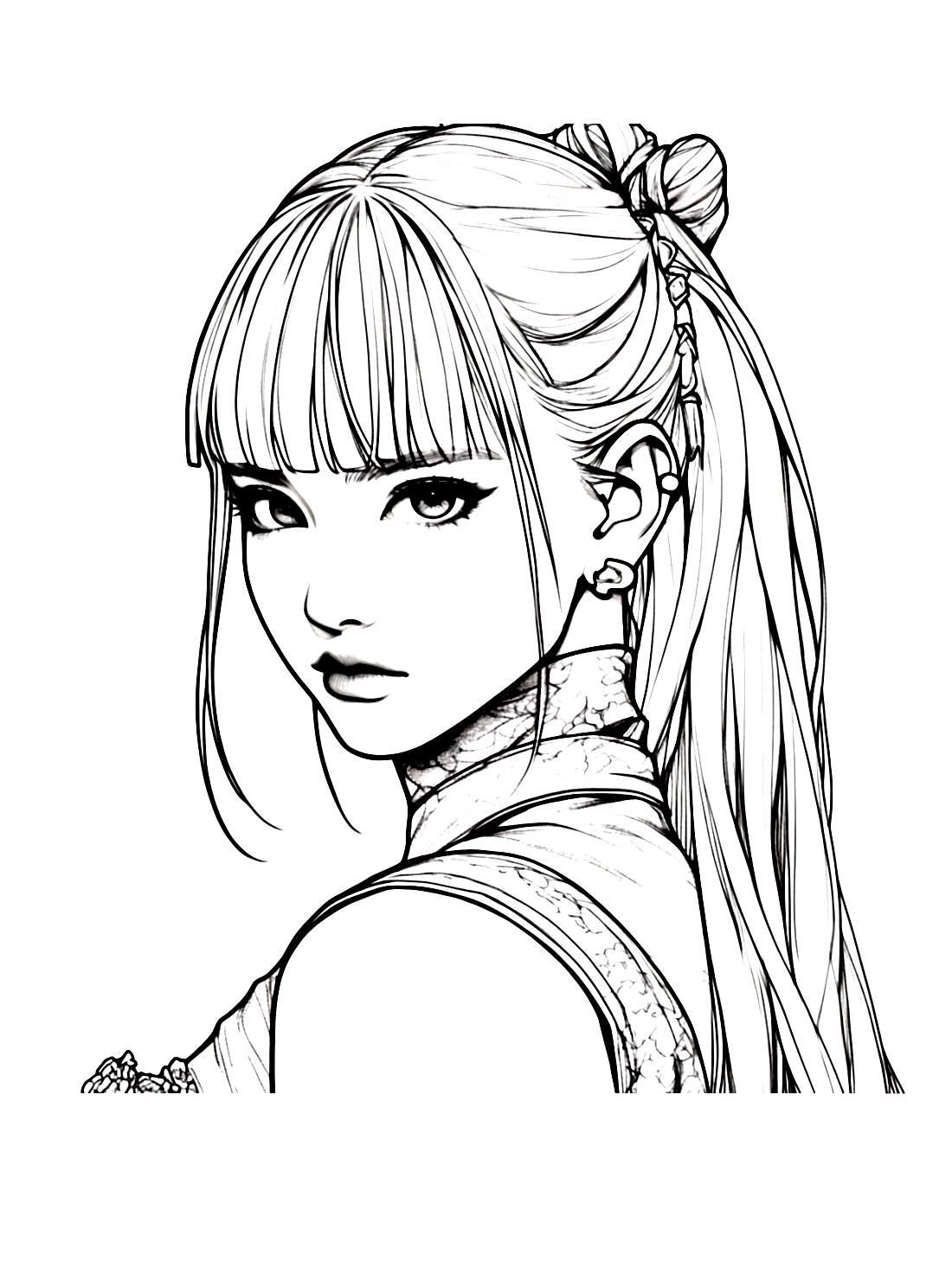 Lisa blackpink coloring pages