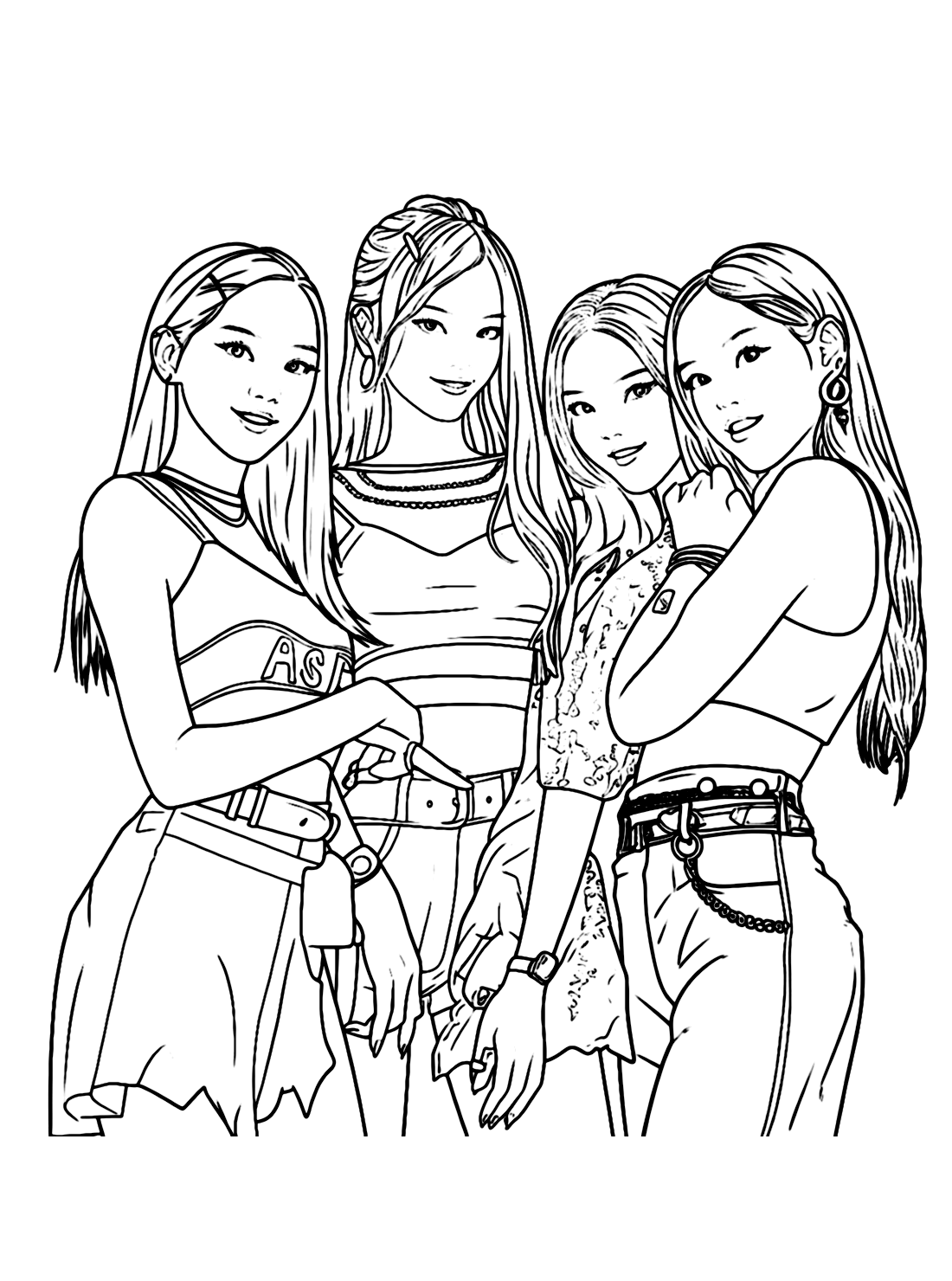 Blackpink coloring pages to print